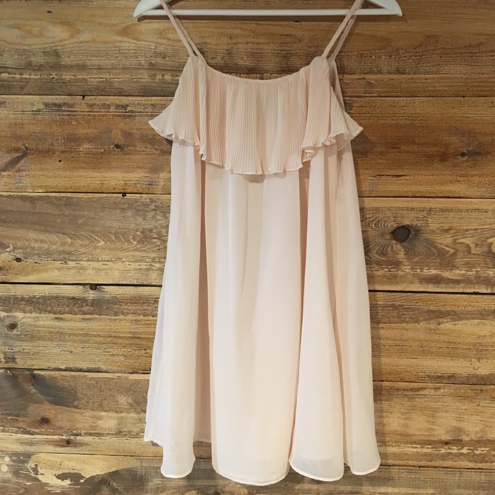 Light pink mini dress